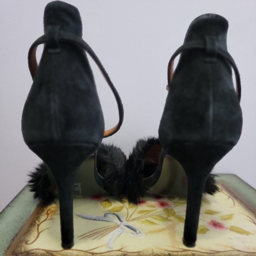 & Other Stories Faux Fur Sandal  Stiletto - Picture 6 of 7